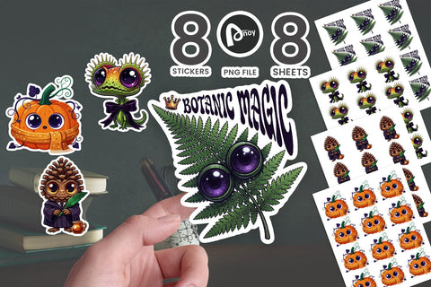 Sticker Witchy Botanist Sentient Plant Art SVG artnoy 