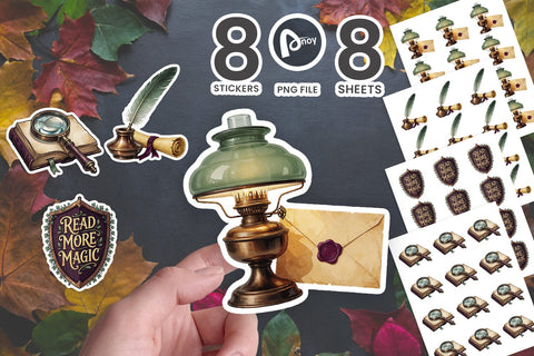 Sticker Witchy Victorian Gothic Library SVG artnoy 