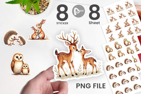 Sticker Woodland Babies Sublimation artnoy 