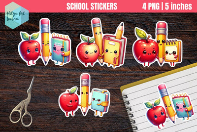 Stickers printable, 100 days of school Stickers Sublimation Helga Art 