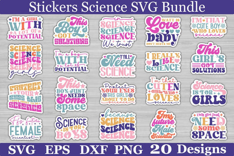 Stickers Science SVG Bundle SVG akazaddesign 
