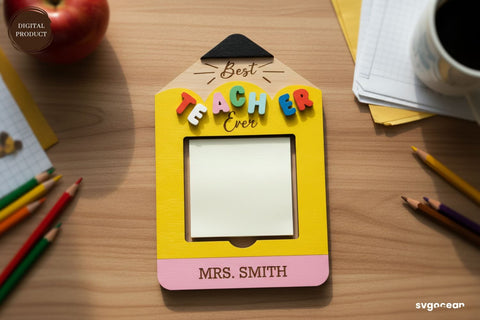 Sticky Note Pad Holder SVG Bundle SVG SvgOcean 