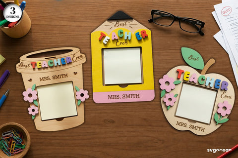 Sticky Note Pad Holder SVG Bundle SVG SvgOcean 
