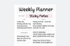 Sticky Notes Handwriting Planner Font - So Fontsy
