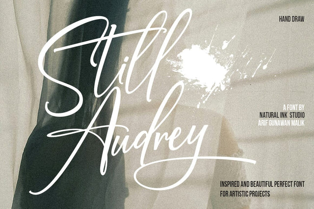 Still Audrey Font Studio Natural Ink 