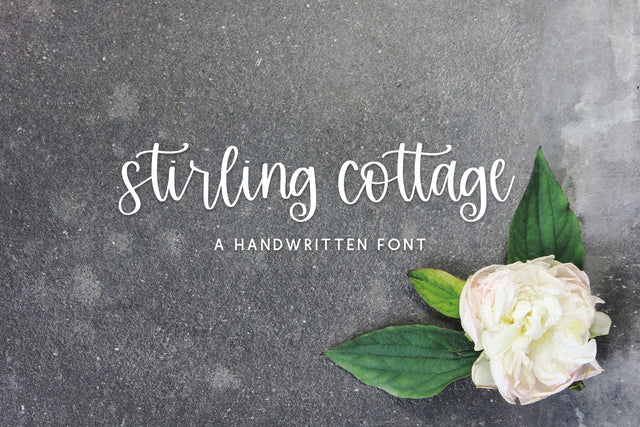 Stirling Cottage Script Font Beck McCormick 