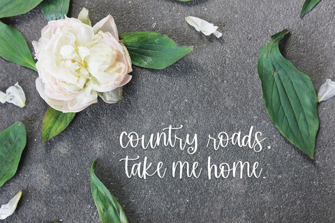 Stirling Cottage Script Font Beck McCormick 