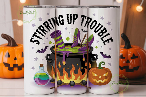 Stirring Up Trouble 20oz Tumbler Wrap Sublimation PixelChick 
