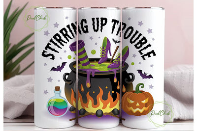 Stirring Up Trouble 20oz Tumbler Wrap Sublimation PixelChick 