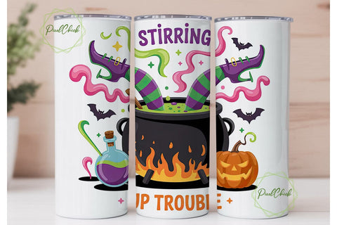 Stirring Up Trouble 20oz Tumbler Wrap Sublimation PixelChick 