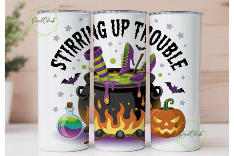 Stirring Up Trouble 20oz Tumbler Wrap Sublimation PixelChick 