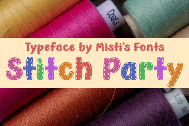 Stitch Party Font Misti's Fonts 