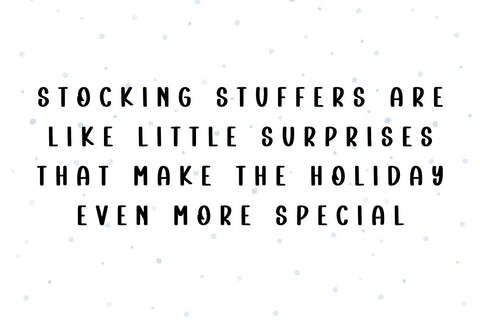 Stocking Stuffer Font Masyafi Studio 