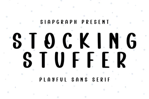 Stocking Stuffer Font Masyafi Studio 