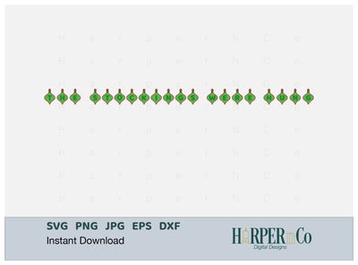 Stockings Ornament Banner SVG PNG Cut EPS File SVG HarperNCo 