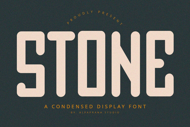 Stone - Condensed Font Font Alpaprana Studio 