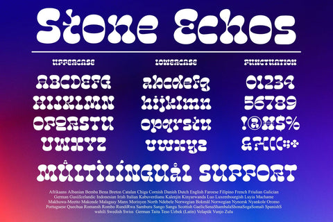 Stone Echoes Font Four Lines Std. 