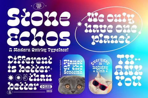 Stone Echoes Font Four Lines Std. 