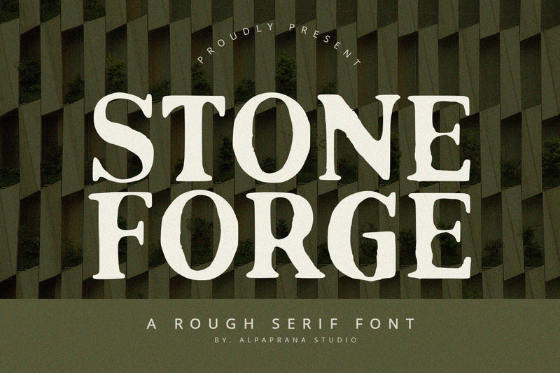Stoneforge - Serif Font Font Alpaprana Studio 