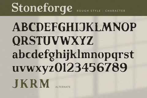 Stoneforge - Serif Font Font Alpaprana Studio 