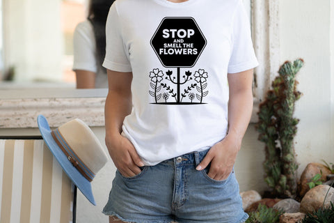 Stop and Smell the Flowers SVG Cut File SVG CraftLabSVG 