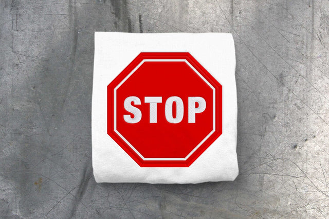 Stop Sign Octagon Applique Embroidery Embroidery/Applique DESIGNS Risa Rocks It 