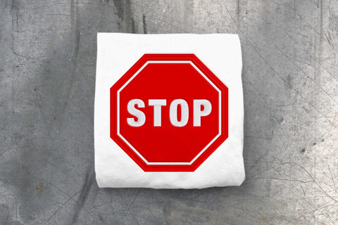 Stop Sign Octagon Applique Embroidery Embroidery/Applique DESIGNS Risa Rocks It 