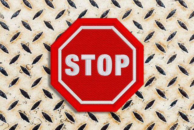 Stop Sign Octagon Patch ITH Applique Embroidery Embroidery/Applique DESIGNS Risa Rocks It 