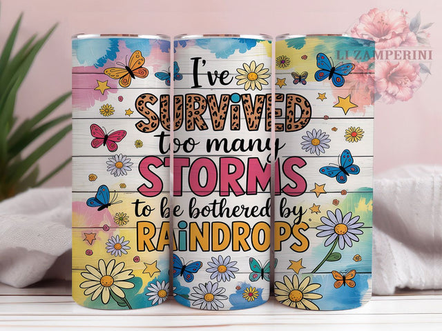 Storm Survivor Motivational 20oz Tumbler, Storm Survivor Tumbler, Strength Tumbler Design, Inspirational Tumbler Wrap, 20oz Skinny Tumbler, Resilience Tumbler, Affirmation Tumbler Sublimation Li Zamperini 