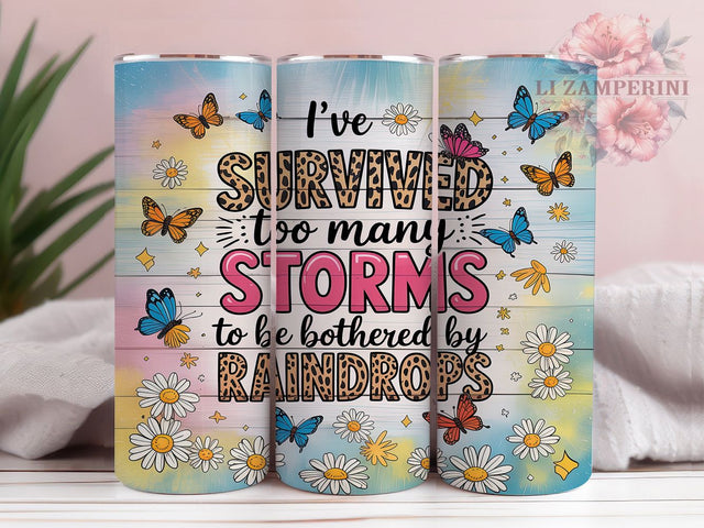 Storm Survivor Motivational 20oz Tumbler, Storm Survivor Tumbler, Strength Tumbler Design, Inspirational Tumbler Wrap, 20oz Skinny Tumbler, Resilience Tumbler, Affirmation Tumbler Sublimation Li Zamperini 