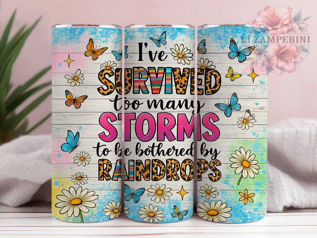 Storm Survivor Motivational 20oz Tumbler, Storm Survivor Tumbler, Strength Tumbler Design, Inspirational Tumbler Wrap, 20oz Skinny Tumbler, Resilience Tumbler, Affirmation Tumbler Sublimation Li Zamperini 
