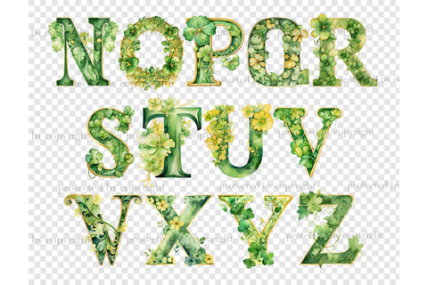 St.Patrick’s Day Alphabet | St.Patrick’s Day Letters SVG GlamArtZhanna 