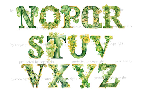 St.Patrick’s Day Alphabet | St.Patrick’s Day Letters SVG GlamArtZhanna 