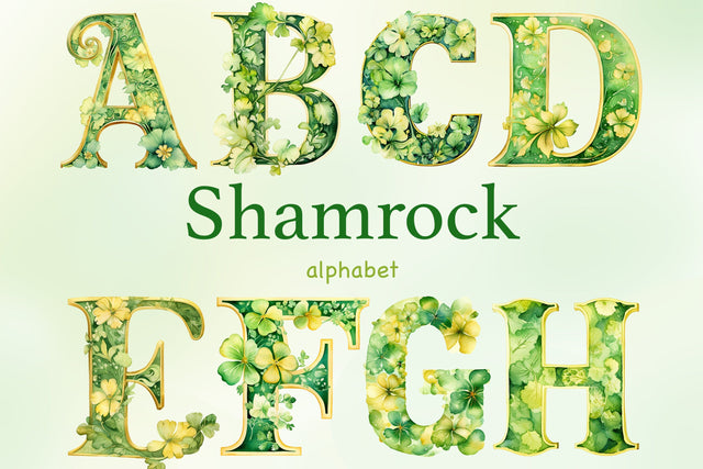 St.Patrick’s Day Alphabet | St.Patrick’s Day Letters SVG GlamArtZhanna 