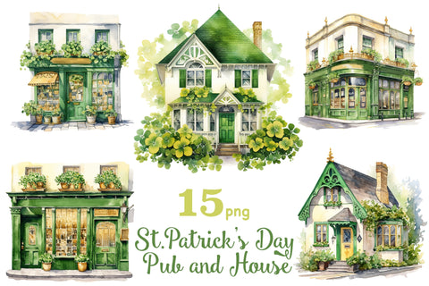 St.Patrick’s Day Clipart | St.Patricks Day Irish Pub PNG SVG GlamArtZhanna 
