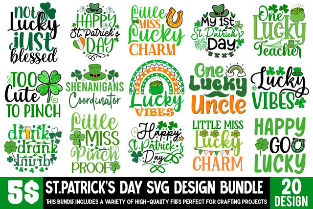 St.Patrick's Day SVG Bundle, St.Patrick's Day Sublimation Bundle, St.Patrick's Day T-shirt Desuign Bundle, St.Patrick's Day SVG quotes, St.Patrick's Day SVG Cut File SVG Insomnia Std 