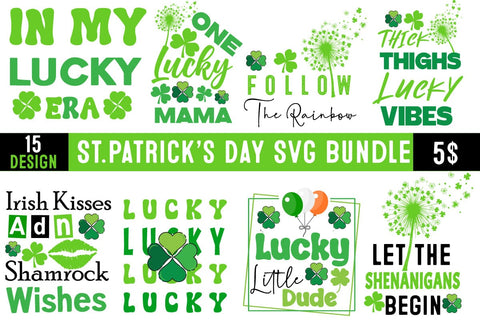 St.Patrick's Day SVG Bundle,Retro Vintage St.Patrick's Day SVG Bundle,Happy St.Patrick's Day SVG Bundle,St.Patrick's Day Sublimation Bundle SVG BlackCatsMedia 