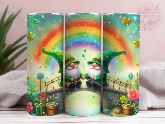St.Patrick's Gnome Tumbler Wrap, Gnome 20 oz Skinny Tumbler, Gnome Tumbler Wrap, St Patrick's Tumbler Wrap, Digital Download, Straight & Tapered Tumbler Wrap Sublimation Li Zamperini 