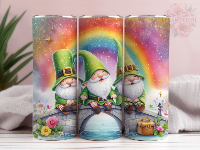 St.Patrick's Gnome Tumbler Wrap, Gnome 20 oz Skinny Tumbler, Gnome Tumbler Wrap, St Patrick's Tumbler Wrap, Digital Download, Straight & Tapered Tumbler Wrap Sublimation Li Zamperini 