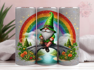 St.Patrick's Gnome Tumbler Wrap, Gnome 20 oz Skinny Tumbler, Gnome Tumbler Wrap, St Patrick's Tumbler Wrap, Digital Download, Straight & Tapered Tumbler Wrap Sublimation Li Zamperini 