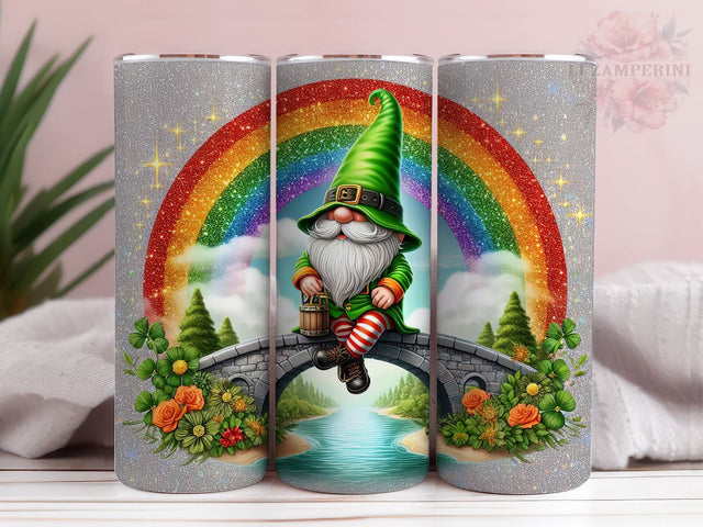 St.Patrick's Gnome Tumbler Wrap, Gnome 20 oz Skinny Tumbler, Gnome Tumbler Wrap, St Patrick's Tumbler Wrap, Digital Download, Straight & Tapered Tumbler Wrap Sublimation Li Zamperini 