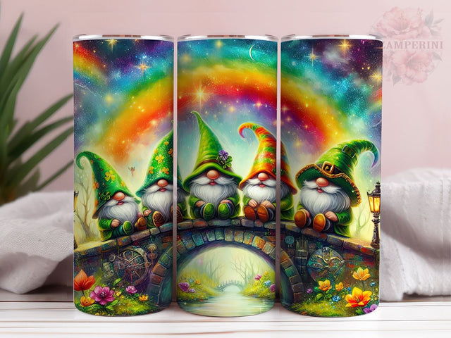 St.Patrick's Gnome Tumbler Wrap, Gnome 20 oz Skinny Tumbler, Gnome Tumbler Wrap, St Patrick's Tumbler Wrap, Digital Download, Straight & Tapered Tumbler Wrap Sublimation Li Zamperini 