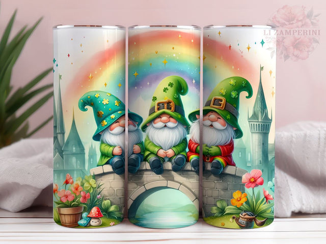 St.Patrick's Gnome Tumbler Wrap, Gnome 20 oz Skinny Tumbler, Gnome Tumbler Wrap, St Patrick's Tumbler Wrap, Digital Download, Straight & Tapered Tumbler Wrap Sublimation Li Zamperini 