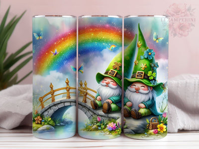 St.Patrick's Gnome Tumbler Wrap, Gnome 20 oz Skinny Tumbler, Gnome Tumbler Wrap, St Patrick's Tumbler Wrap, Digital Download, Straight & Tapered Tumbler Wrap Sublimation Li Zamperini 