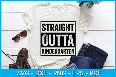 Straight Outta Kindergarten Graduation SVG PNG PDF Cut File SVG Creativedesigntee 