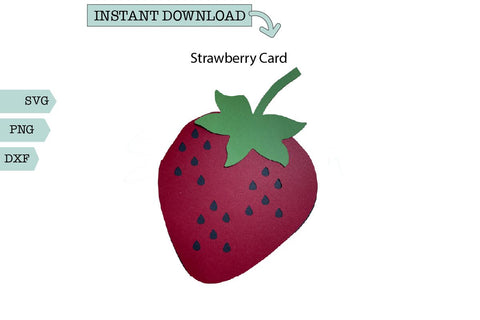 Strawberry Card SVG Sharia Morton Designs 