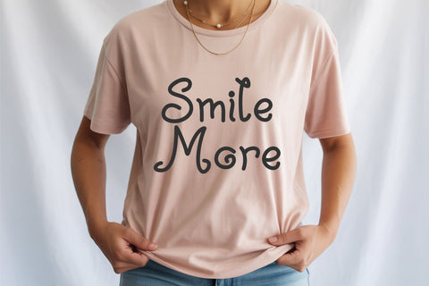 Strawberry Charm Curly Font Bundle | Cute Handwritten Family Font TonisArtStudio 