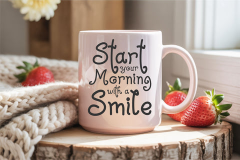 Strawberry Charm Curly Font Bundle | Cute Handwritten Family Font TonisArtStudio 