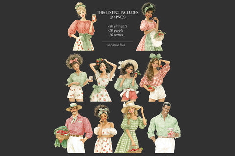 Strawberry Clipart PNG Images | Summer Farm Festival Cottage SVG GlamArtZhanna 