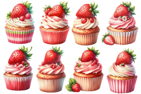 Strawberry Cupcake Sublimation Sublimation designartist 
